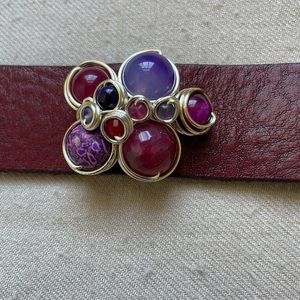 Bracelet. Adjustable leather strap